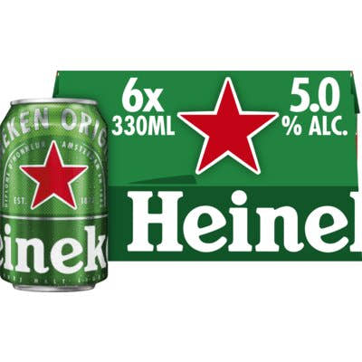 Heineken 6-pack 33cl blik