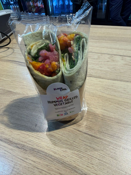 Wrap Spinach and Hummus