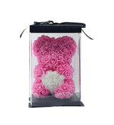Roses-Bear Pink-White (Gift)