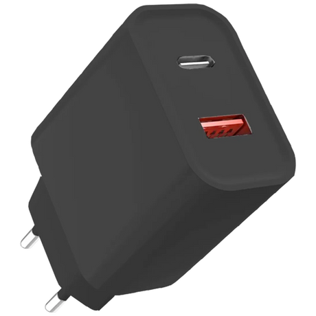 USB A + USB C Wall Charger 20W