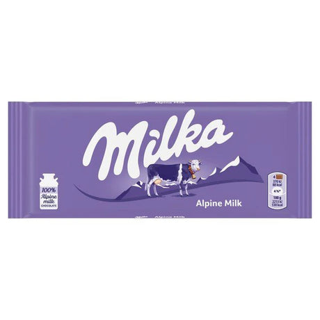 Milka Alpine Milk Chocolate 100G